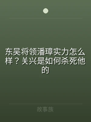 东吴将领潘璋实力怎么样？关兴是如何杀死他
