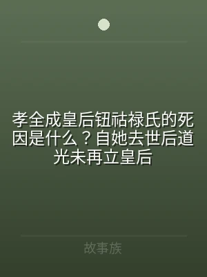 孝全成皇后钮祜禄氏的死因是什么？自她去世