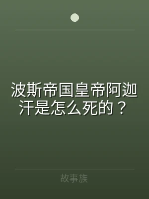 波斯帝国皇帝阿迦汗是怎么死的？