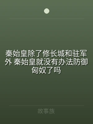 秦始皇除了修长城和驻军外 秦始皇就没有办
