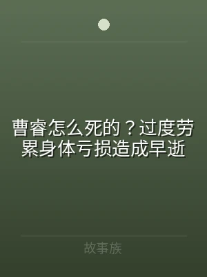 曹睿怎么死的？过度劳累身体亏损造成早逝