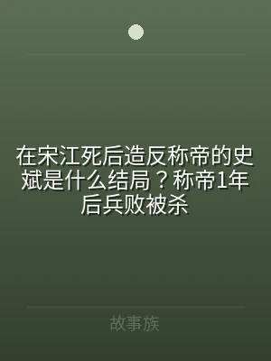在宋江死后造反称帝的史斌是什么结局？称帝