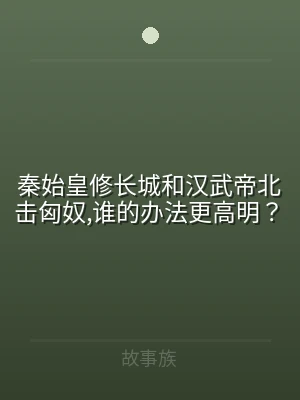 秦始皇修长城和汉武帝北击匈奴,谁的办法更