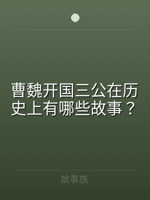 曹魏开国三公在历史上有哪些故事？