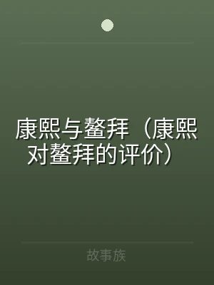 康熙与鳌拜（康熙对鳌拜的评价）