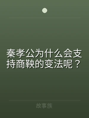 秦孝公为什么会支持商鞅的变法呢？