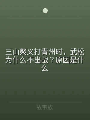 三山聚义打青州时，武松为什么不出战？原因