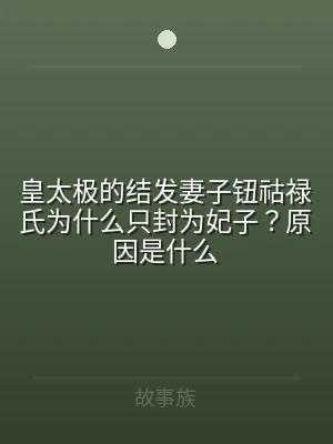 皇太极的结发妻子钮祜禄氏为什么只封为妃子