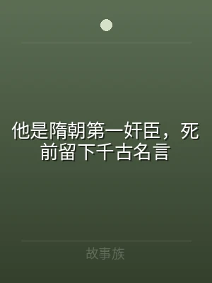 他是隋朝第一奸臣，死前留下千古名言