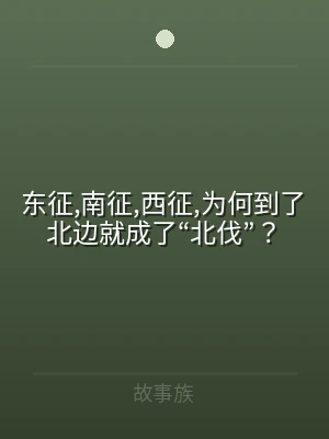 东征,南征,西征,为何到了北边就成了“北