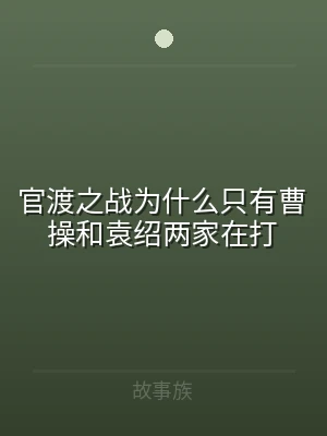 官渡之战为什么只有曹操和袁绍两家在打
