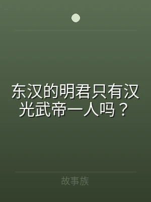 东汉的明君只有汉光武帝一人吗？