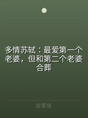 多情苏轼：最爱第一个老婆，但和第二个老婆