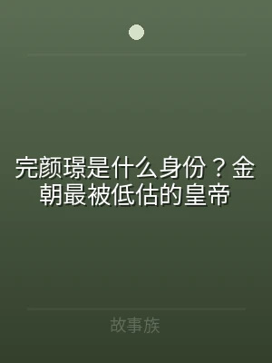 完颜璟是什么身份？金朝最被低估的皇帝