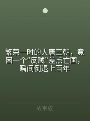 繁荣一时的大唐王朝，竟因一个“反贼”差点