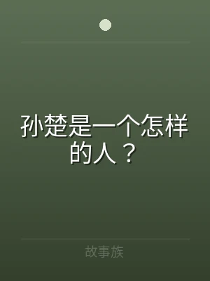 孙楚是一个怎样的人？