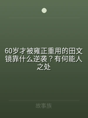 60岁才被雍正重用的田文镜靠什么逆袭？有