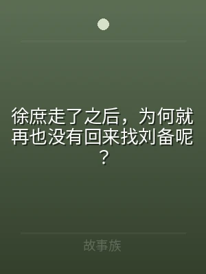 徐庶走了之后，为何就再也没有回来找刘备呢