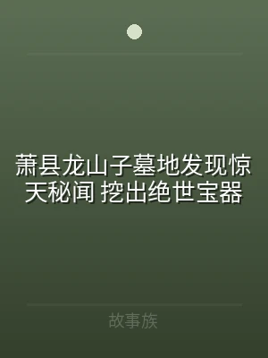 萧县龙山子墓地发现惊天秘闻 挖出绝世宝器