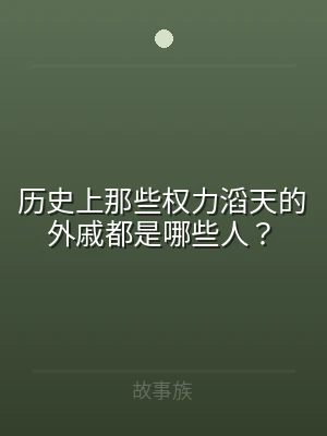 历史上那些权力滔天的外戚都是哪些人？
