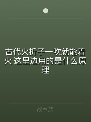 古代火折子一吹就能着火 这里边用的是什么