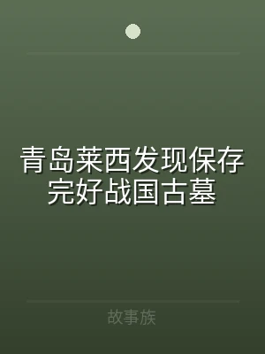 青岛莱西发现保存完好战国古墓