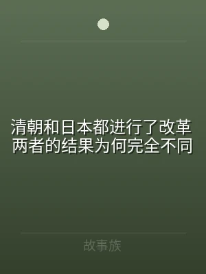 清朝和日本都进行了改革 两者的结果为何完