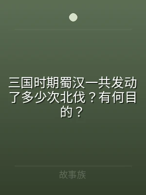 三国时期蜀汉一共发动了多少次北伐？有何目