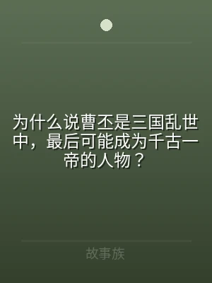 为什么说曹丕是三国乱世中，最后可能成为千