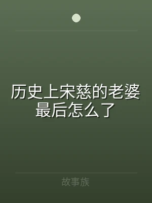 历史上宋慈的老婆最后怎么了