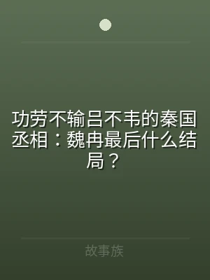 功劳不输吕不韦的秦国丞相：魏冉最后什么结