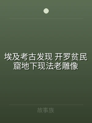 埃及考古发现 开罗贫民窟地下现法老雕像