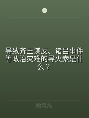 导致齐王谋反、诸吕事件等政治灾难的导火索