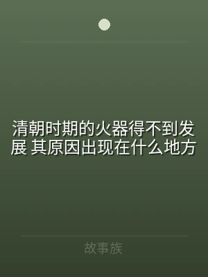 清朝时期的火器得不到发展 其原因出现在什