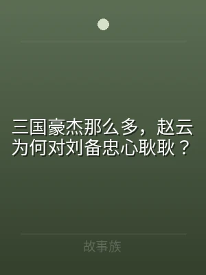 三国豪杰那么多，赵云为何对刘备忠心耿耿？