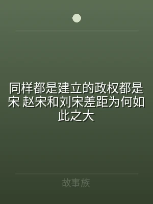 同样都是建立的政权都是宋 赵宋和刘宋差距