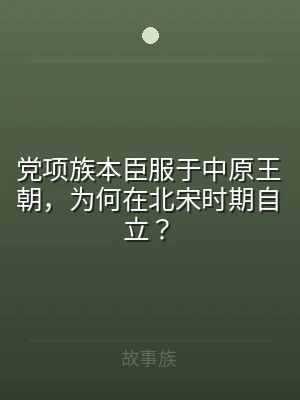 党项族本臣服于中原王朝，为何在北宋时期自