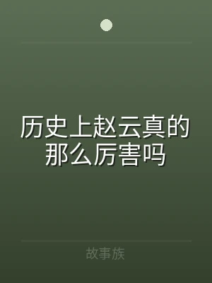 历史上赵云真的那么厉害吗