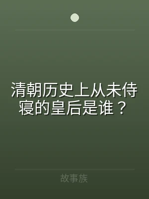 清朝历史上从未侍寝的皇后是谁？