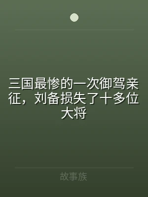 三国最惨的一次御驾亲征，刘备损失了十多位