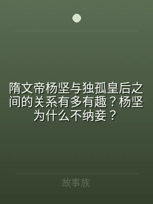 隋文帝杨坚与独孤皇后之间的关系有多有趣？