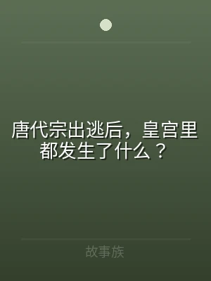 唐代宗出逃后，皇宫里都发生了什么？